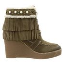 Incaltaminte Femei Sam Edelman Kemper Moss GreenIvory Oily Velour SuedeShearling