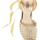 Incaltaminte Femei Catherine Catherine Malandrino Zihey Espadrille Wedge Sandal GOLD