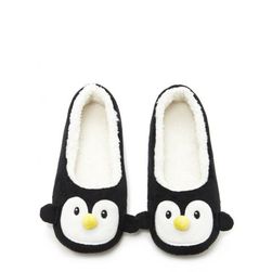 Incaltaminte Femei Forever21 Penguin Slippers Blackwhite