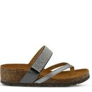 Incaltaminte Femei Spring Step Vanja Wedge Sandal Pewter Metallic